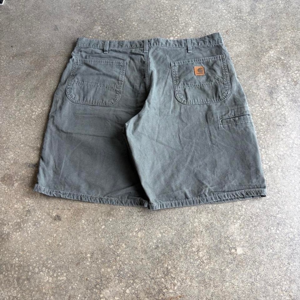 2000s carhartt‎ forest green carpenter shorts